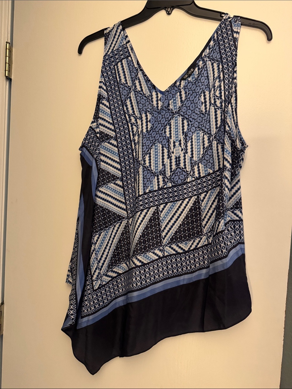Nic+Zoe silk blend sleeveless blouse